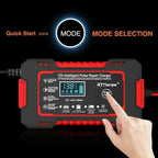 12V 6A Intelligent Car Battery Charger LCD Pulse Repair Lead Acid Car Battery Charger Richie's