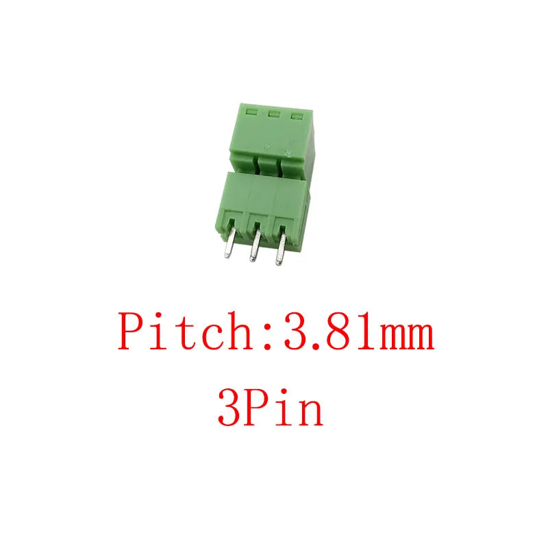 15EDG 3.81mm PCB Screw Terminal Block 5 Pair 2–12 Pin Connector PCB Terminal Block Richie's 3Pin