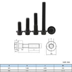 Grade 12.9 Carbon Steel Flange Torx Bolts M5 M6 Hex Screws Flange Torx Bolt Richie's