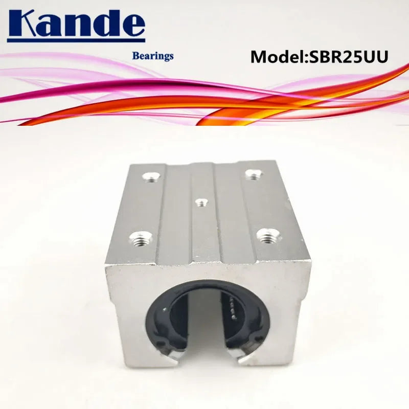 SBR25UU 4pcs Open Bearing Block 25mm CNC Linear Guide | Kande Linear Bearing Block Richie's