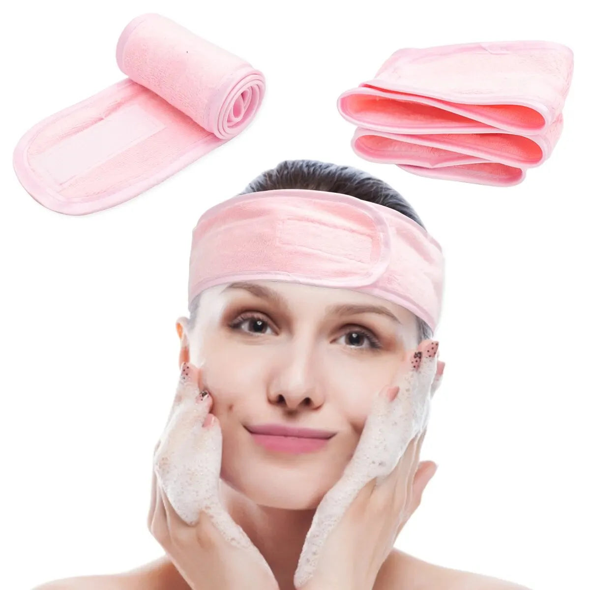 Adjustable Microfiber Makeup Headband for Spa & Face Wash Makeup Headband Richie's