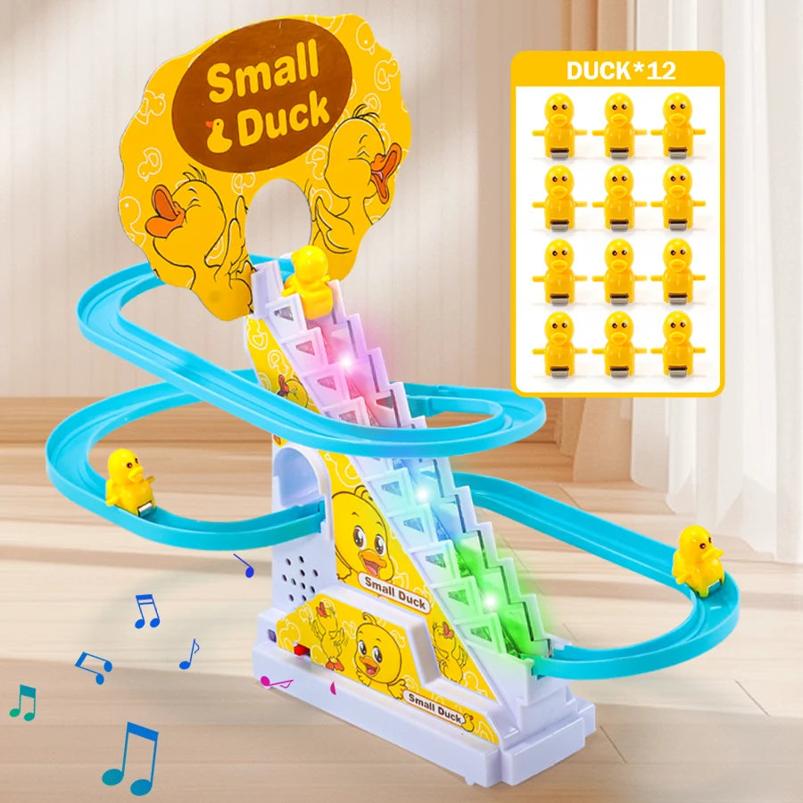 Stair-Climbing Duck Track Toy – Music, Lights & Counting Educational Kids Toy Richie's Patiya12