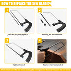 6-Inch Mini Portable Hand Saw – Quick-Change Blade & Grip Mini Hand Saw Richie's
