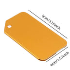 Aluminium Luggage Tag – Metal Name & Address Label Holder Luggage Tag Richie's
