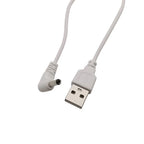 USB to 3.5mm x 1.35mm DC 5V Charging Cable 100cm – White USB Power Cable Richie's
