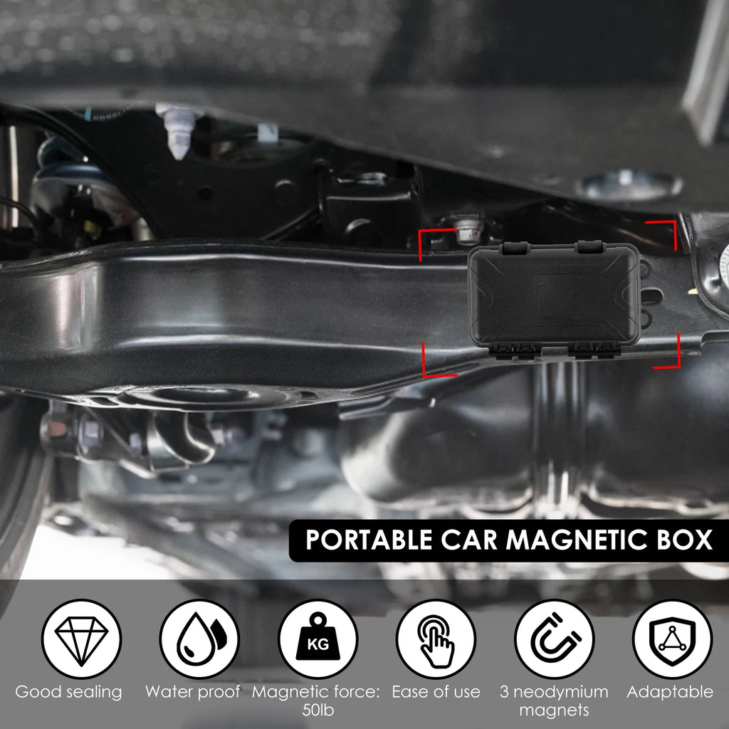 Magnetic Key Holder Box – Waterproof Under Car Spare Key Safe Magnetic Key Box Richie's