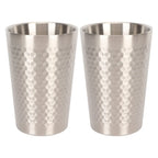 2-Pack 304 Stainless Steel Stackable Camping Cups 350ml Stainless Steel Tumbler Richie's