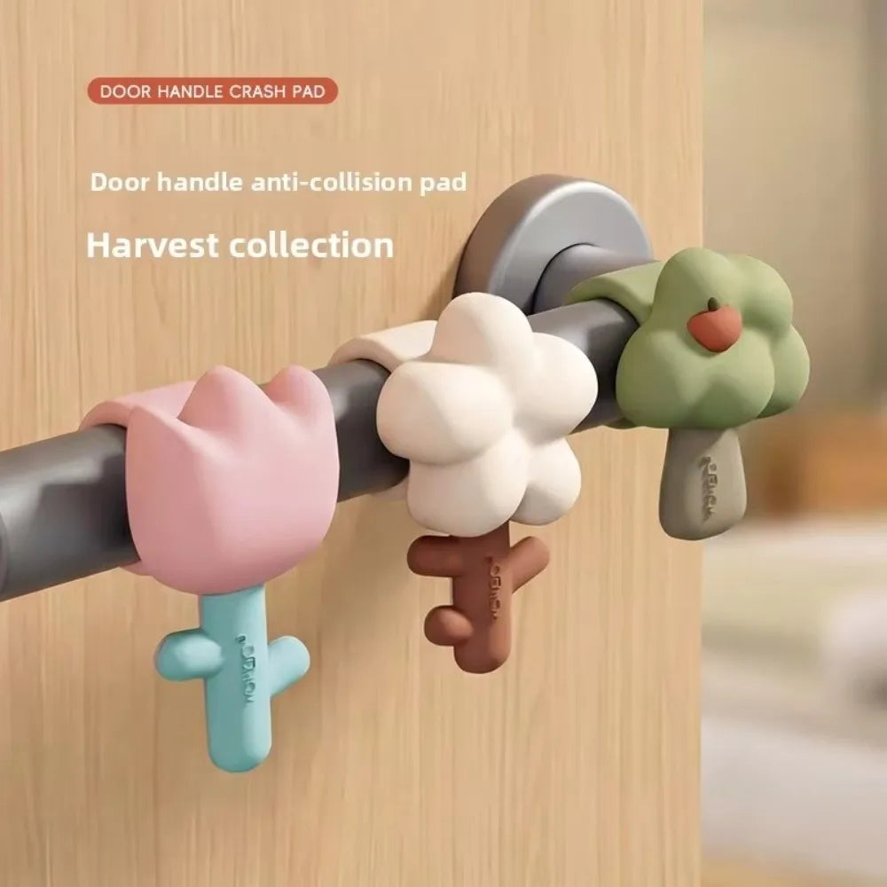 Silicone Flower Door Handle Wall Protector – Silent Stopper Door Stopper Pad Richie's