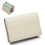 Genuine Leather Card Holder Wallet & Coin Purse – Unisex Leather Card Wallet Richie's beige