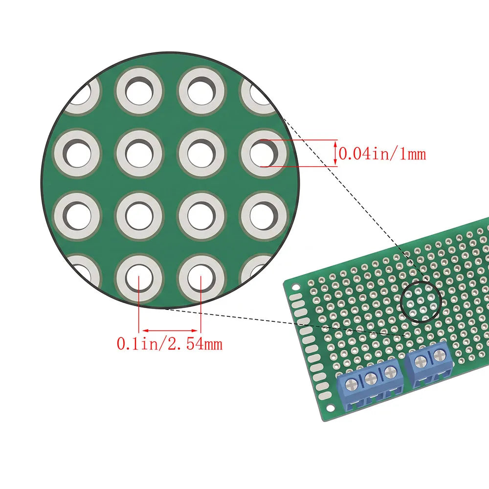 PCB Prototype Board Kit with Pin Headers & Terminal Blocks – DIY Set PCB Prototype Kit Richie's