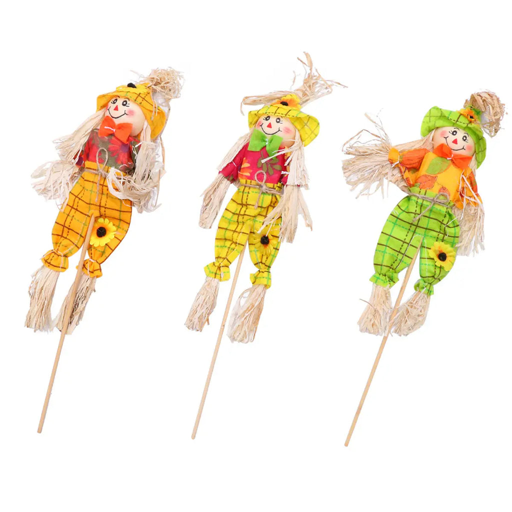 3-Piece Scarecrow Pumpkin Halloween Ornament Set | Home Decor Halloween Ornament Set Richie's