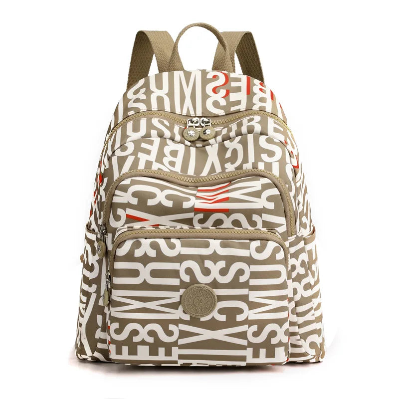 Women's Waterproof Nylon Backpack – Casual Travel School Bag Women's Backpack Richie's style 2 I