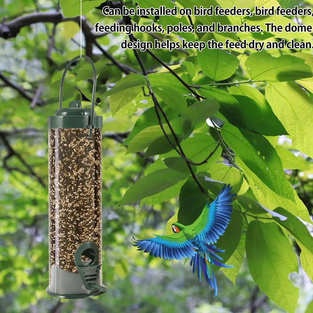 3-Pack Hanging Wild Bird Feeders – Transparent Seed Dispenser Wild Bird Feeder Richie's