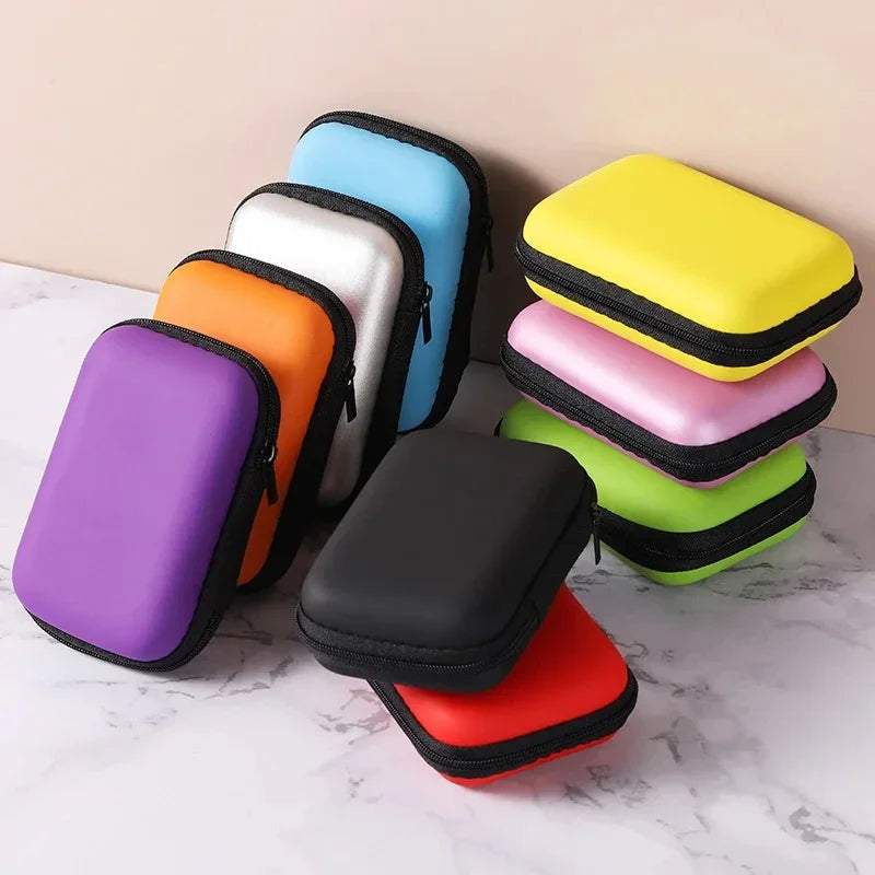 Portable EVA Travel Cable & Earphone Organizer Zipper Case Travel Cable Organizer Richie's