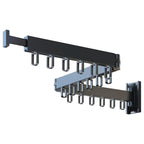 Wall Mounted Folding Clothes Drying Rack – Retractable Clothes Drying Rack Richie's Loop-Shape Hooks