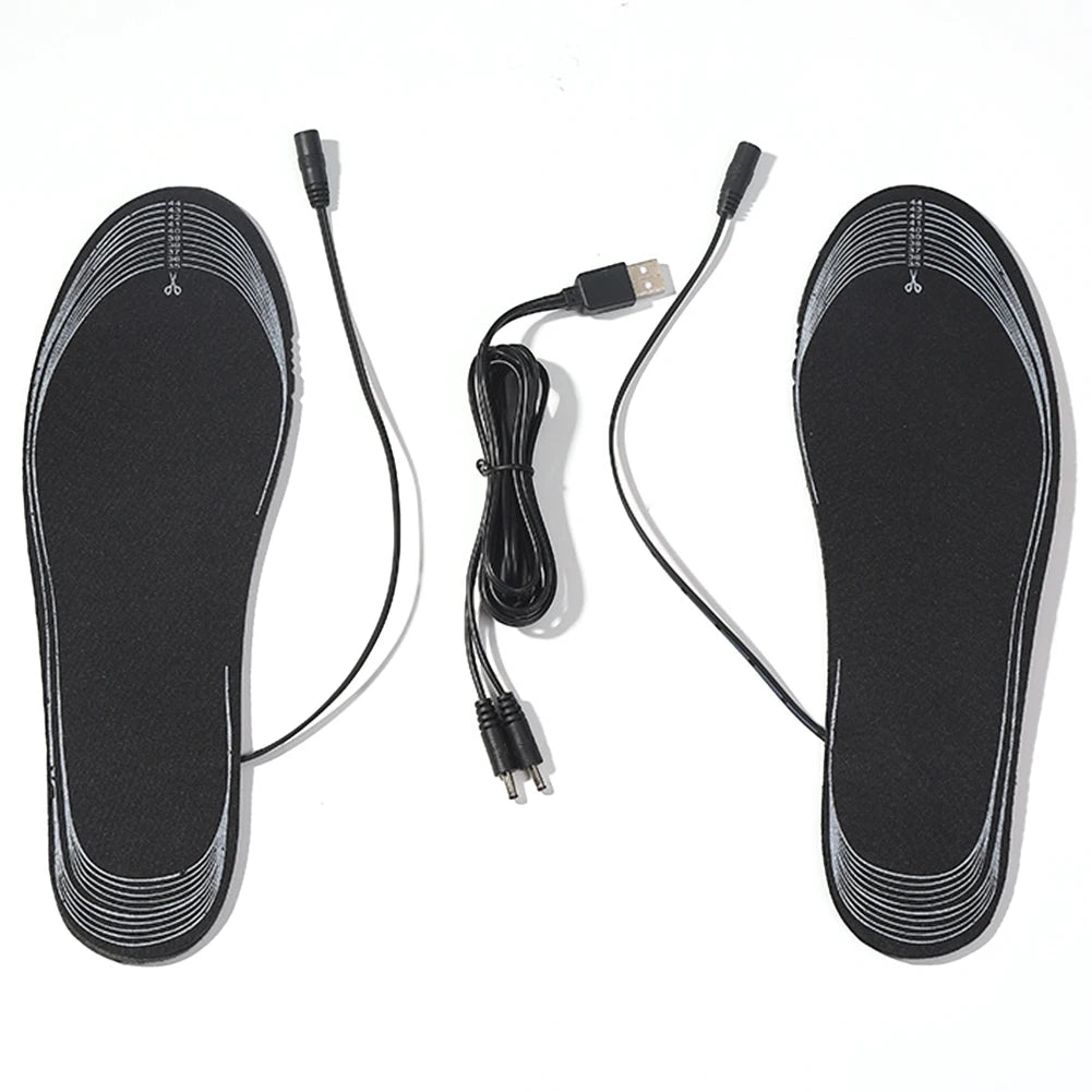 APWIKOGER Electric Heated Insoles – Adjustable Foot Warmer Heated Shoe Insoles Richie's Black