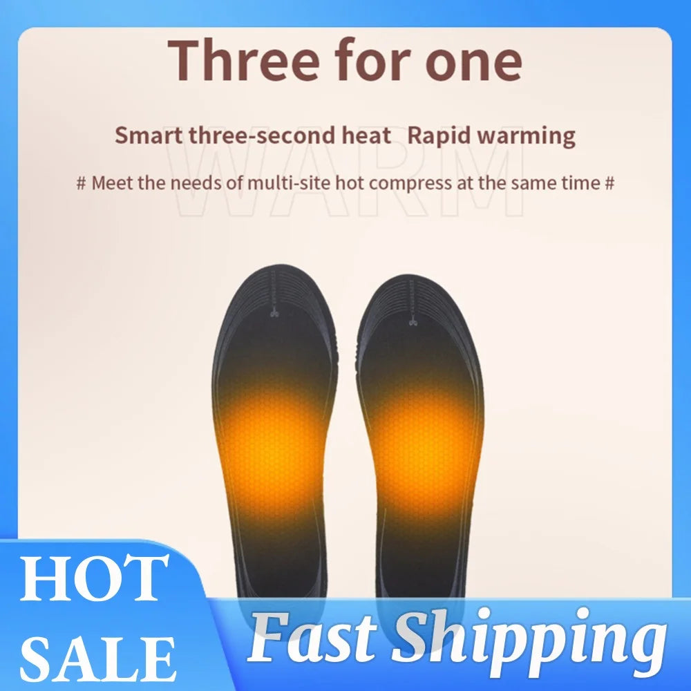 APWIKOGER Electric Heated Insoles – Adjustable Foot Warmer Heated Shoe Insoles Richie's