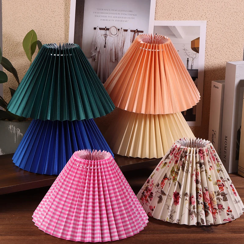 Pleated Fabric Lampshade – Retro DIY Table & Ceiling Lamp Cover Lamp Shade Richie's