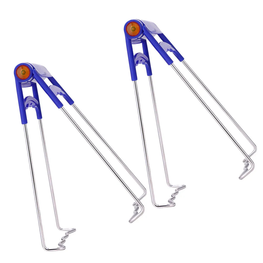 2-Pack Stainless Steel Plate Tongs Non-Slip Bowl Clip for Hot Dishes Kitchen Plate Tongs Richie's