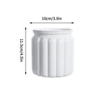 Self-Watering Hydroponic Planter – Mini Succulent Tabletop Pot Hydroponic Planter Richie's Pure White