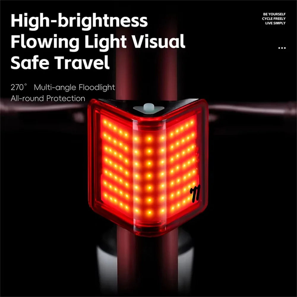 WEST BIKING Bike Tail Light 8 Modes IP65 Waterproof LED Rear Bike Tail Light Richie's