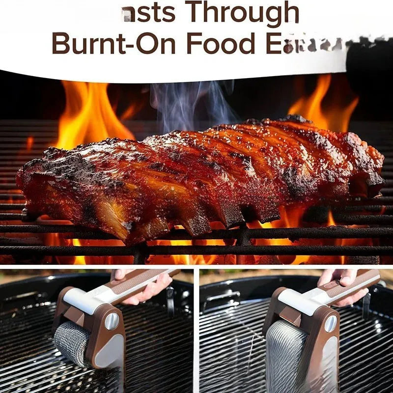 Electric Roller Grill Brush – Rechargeable BBQ Cleaner Tool Electric Grill Brush Richie's