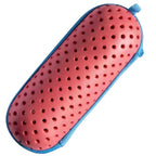 EVA Swim Goggle Case with Clip & Drain Holes | APWIKOGER Swim Goggle Case Richie's Red