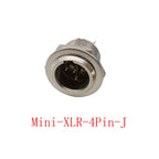 Mini XLR Connector 3/4/5/6 Pin Male Female Audio MIC Plug Audio XLR Connector Richie's 1Pcs 4Pin-J