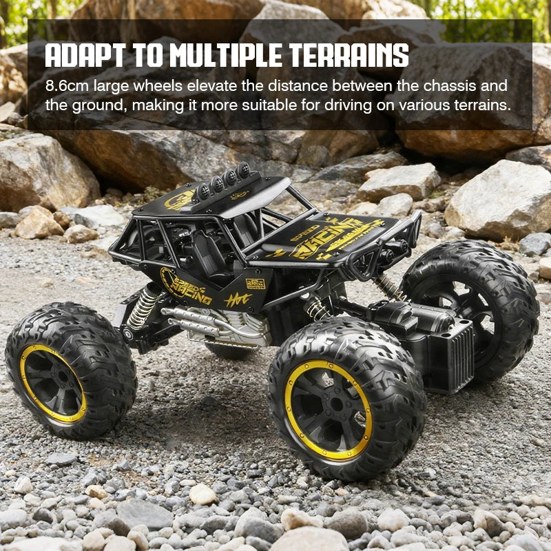 2.4G RC Alloy Off-Road Climbing Car with Lights & Spray RC Off-Road Car Richie's