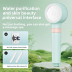 Pressurized Handheld Shower Head with Purification Filter Handheld Shower Head Richie's Blue set 1
