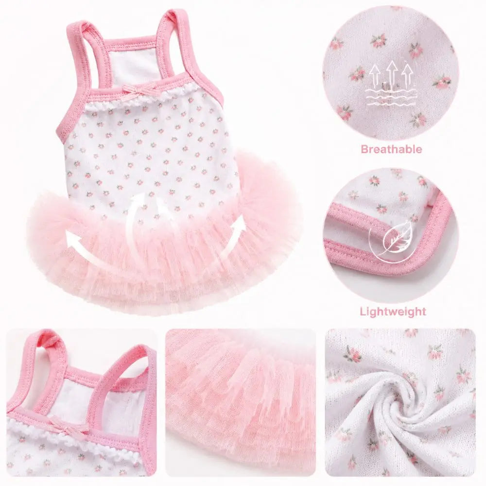 Pink Bow Tutu Pet Princess Dress – Dogs & Cats S to XL Pet Princess Dress Richie's