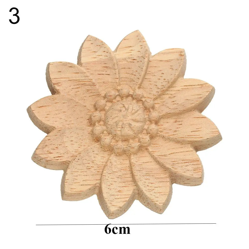 Floral Wood Carved Appliques – Decorative Furniture Corner Accents Wood Carved Applique Richie's 3
