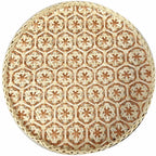Bohemian Bamboo Woven Fruit Basket – Handwoven Round Tray Bamboo Woven Basket Richie's Red 35cm
