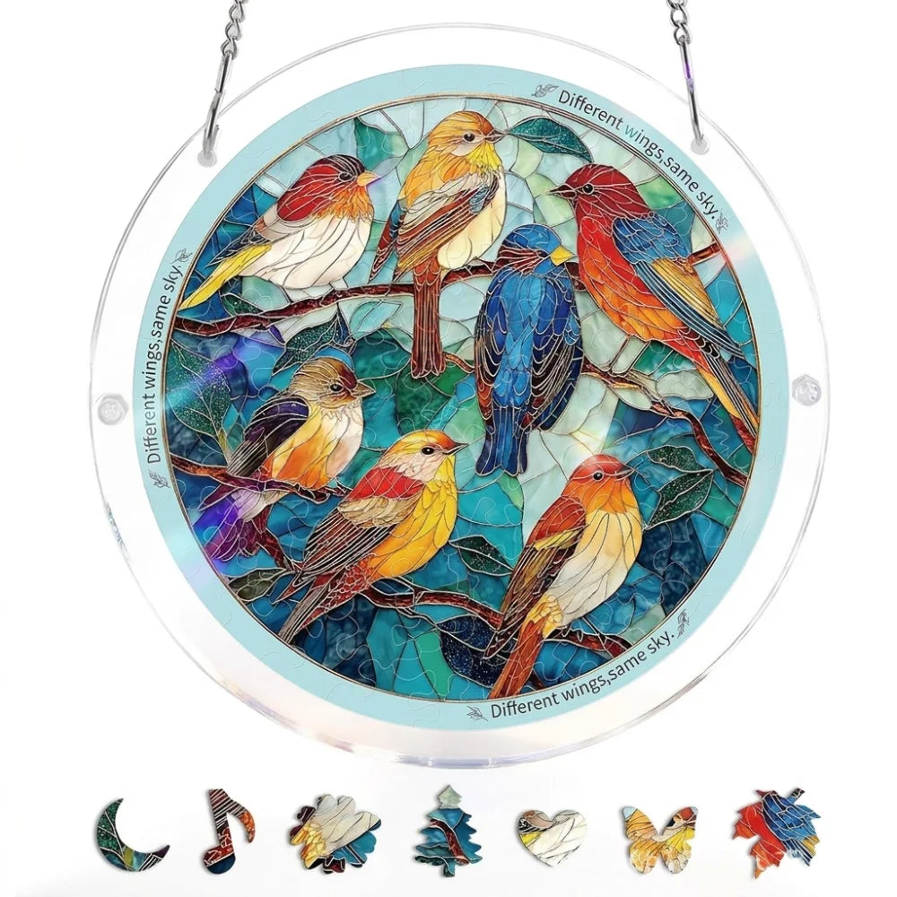 83-Piece Acrylic Puzzle Suncatcher – UV Printed Window Hanging Suncatcher Puzzle Richie's 7
