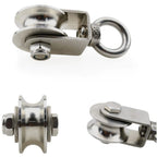 U-Type Swivel Pulley 304 Stainless Steel 350KG Heavy Duty Swivel Pulley Block Richie's