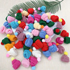 20PCS Mini Christmas Hats & Scarves Set – DIY Holiday Decorations Christmas Craft Accessories Richie's 20pcs hat random