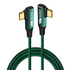 240W USB-C to USB-C Fast Charging Cable Dual 90° Braided 1M USB-C Charging Cable Richie's 1m