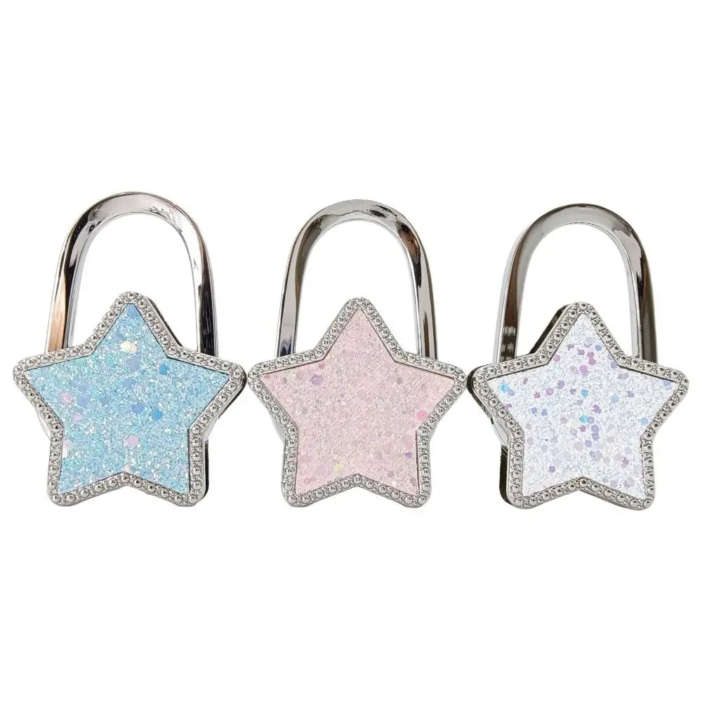 Foldable Star Handbag Hook – Zinc Alloy Purse Hanger for Table Handbag Hook Hanger Richie's