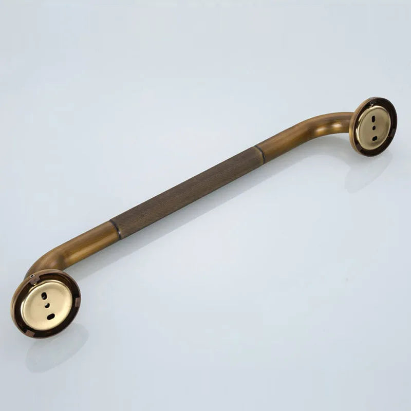 HOBHE Antique Bronze Brass 50cm Bathroom Grab Bar Handrail Bathroom Grab Bar Richie's
