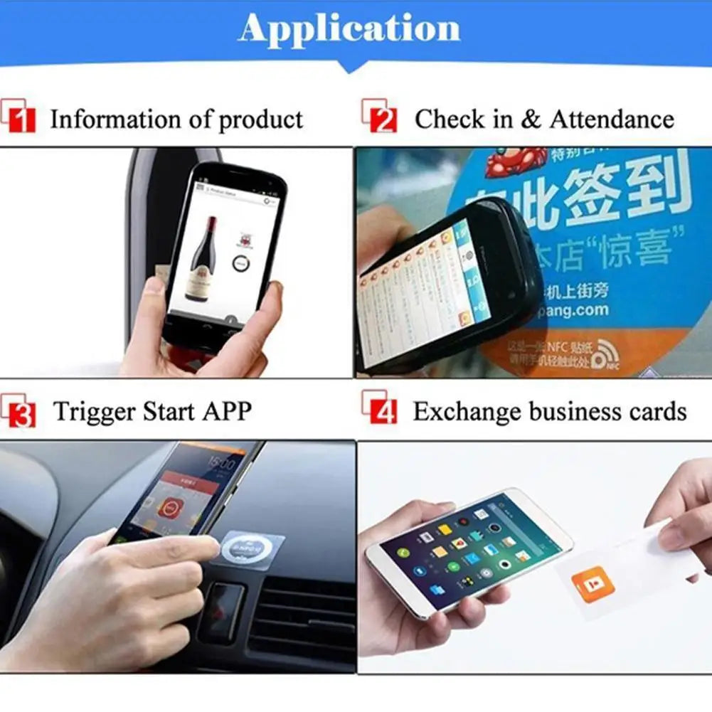 10 Pcs NFC Tag Stickers NTAG213 Chip for All NFC Devices NFC Tag Stickers Richie's