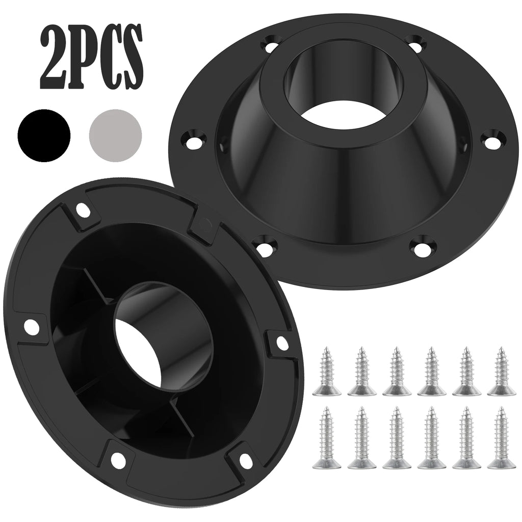 2Pcs Aluminum RV Table Pedestal Base Floor Mounting Flange Table Pedestal Base Richie's