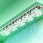 Wall-Mounted AC Vent Deflector Fan – Adjustable Airflow Guide AC Vent Deflector Richie's