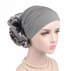 Women's Ruffle Flower Turban Hat – Headscarf & Sleep Cap Women's Turban Hat Richie's
