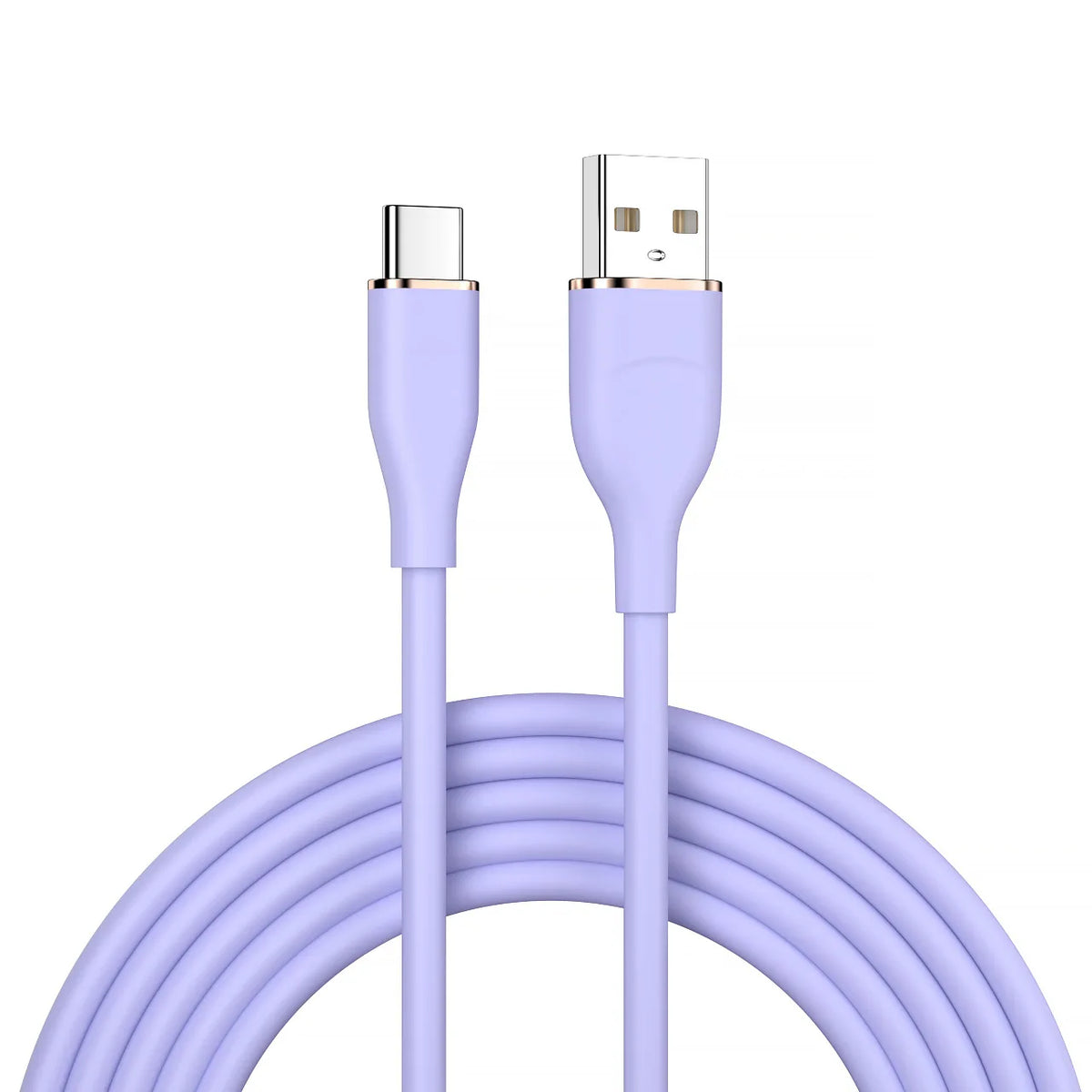 Soft Silicone USB-A to Type-C Fast Charging Cable | 66W USB Charging Cable Richie's Purple 1m