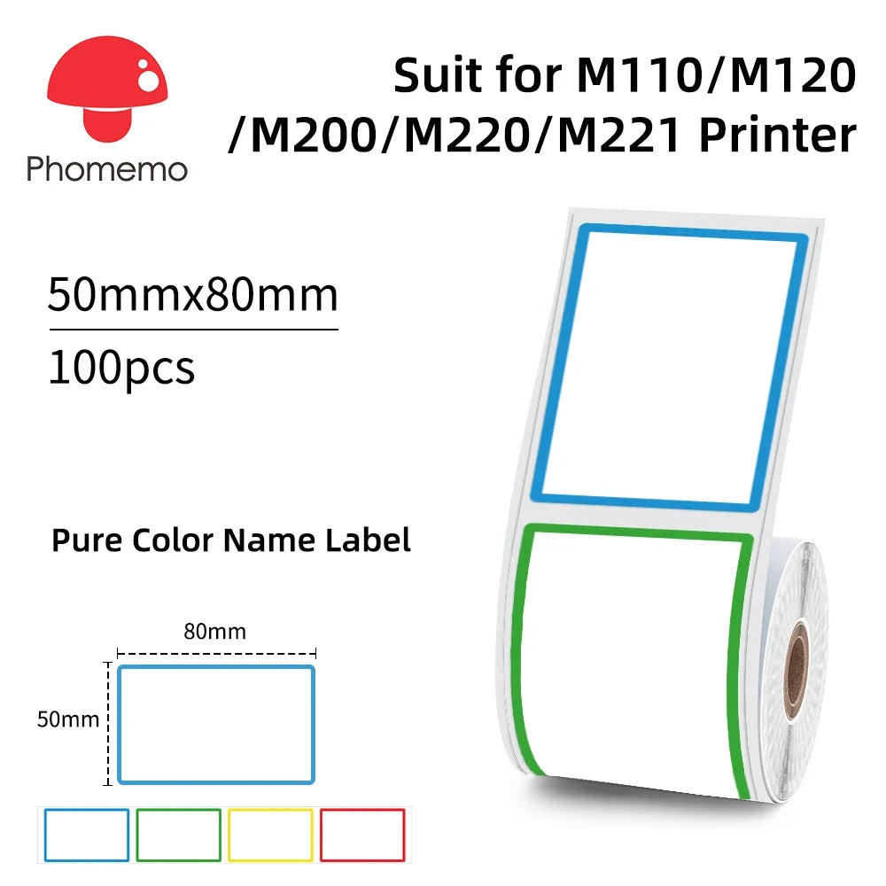 Waterproof Thermal Labels 40x30mm for Phomemo M110 M200 Printers