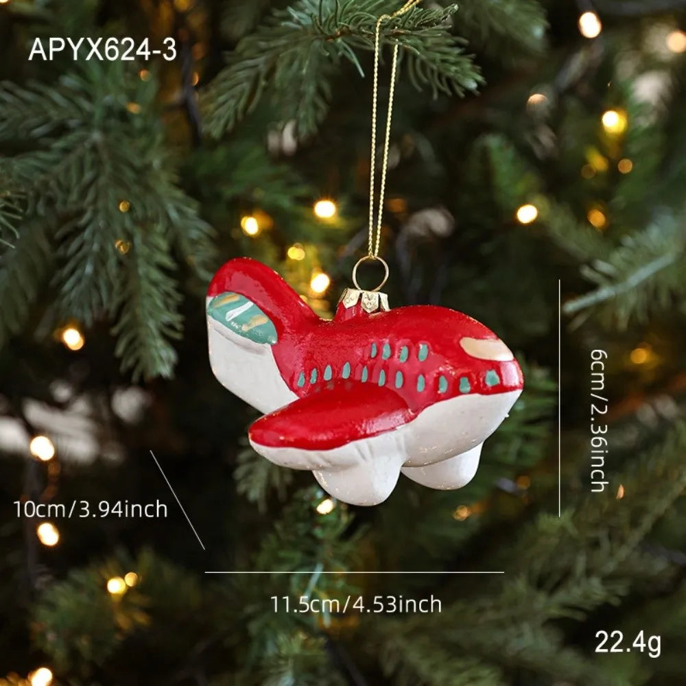 Red & White Plastic Christmas Tree Hanging Ornaments – DIY Christmas Ornaments Richie's 3
