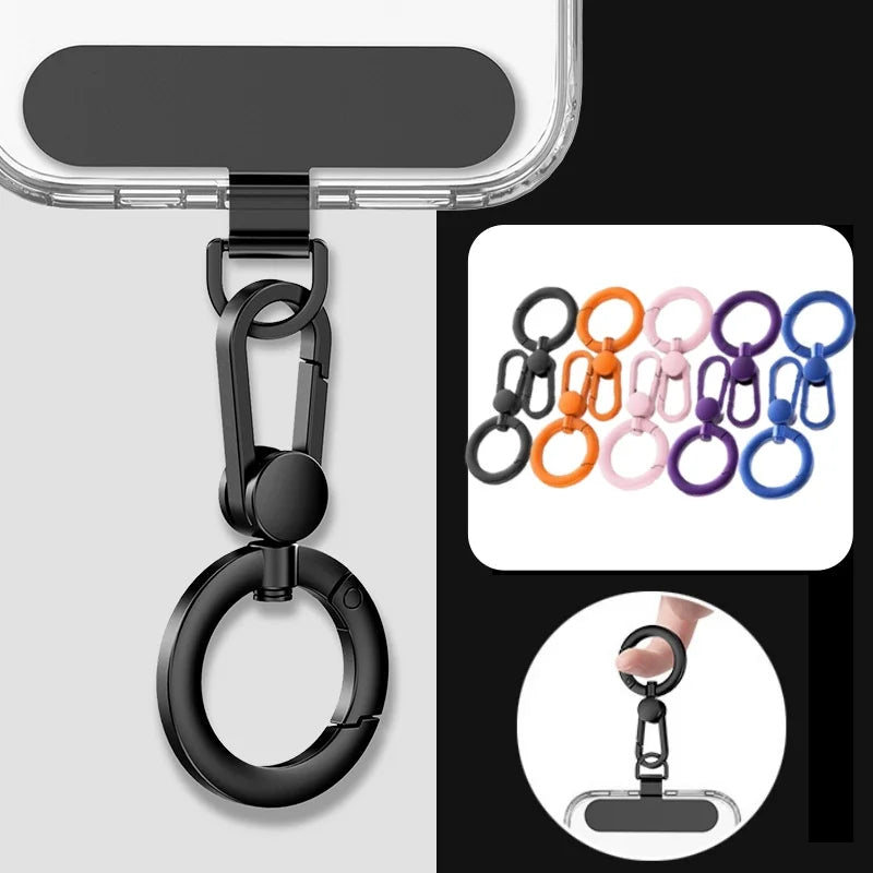 Rotatable Metal Phone Lanyard Clip – Stainless Steel Hook Phone Lanyard Clip Richie's