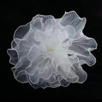 Pearl Wave Lace Mesh Flower Bouquet Wrapping 28cm x 4 Yards Bouquet Wrapping Mesh Richie's White Plain one size