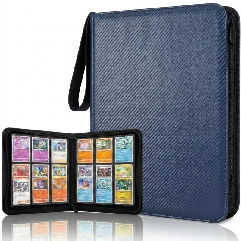 360-Pocket Sports Card Binder Album – Baseball & Football Trading Card Binder Richie's Blue Style C