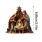 Acrylic Nativity Scene Christmas Pendant – Double Sided Ornament Christmas Ornament Richie's